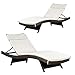 Christopher Knight Home New Lakeport Outdoor Chaise Lounge Cushion (Set of 2), 2 Count (Pack of 1), Beige