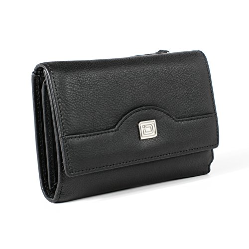 RFID Blocking Secure Wallet Ladies Compact Trifold RFID Wallets for
