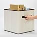 StorageWorks Polyester Canvas Storage Cube Box, Natural, Medium, 3-Pack