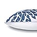 Phantoscope Set of 2 New Living Series Decorative Dahlia Blue and Green Throw Pillow Case Cushion Cover 18