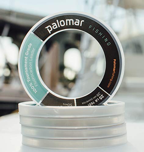 100% FLUOROCARBON LEADER 100lb | TOURNAMENT Fishing Line | 55 YARD SPOOL | Lowest Stretch Index & .73mm Diam is THINNEST in Floro Market | Abrasion Resistent | Invisible w/ TOP Tensile/Knot Strength
