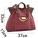 KISS GOLD(TM Women's Casual Canvas Top-Handle Bag Shoulder Bag(Coffee)