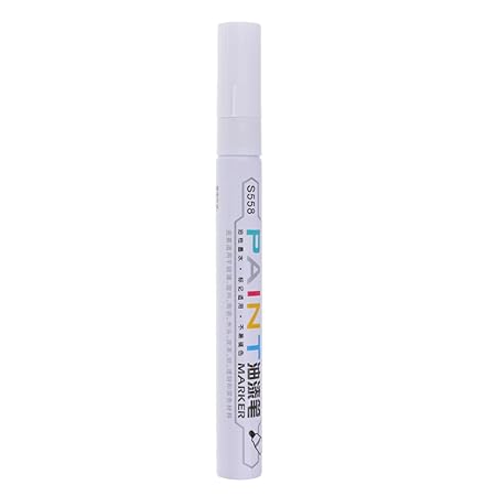 HOMYL Permanent CAR TYRE TIRE Metal Paint Pen Oil Based Marker Waterproof Graffiti - White, as described