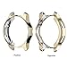 SIRUIBO Case for Samsung Gear S3 Frontier SM-R760, TPU Scractch-Resist Frame Protective Cover Shell for Samsung Gear S3 Frontier/Classic Galaxy Watch 46mm SM-R800 Smartwatch, Gold