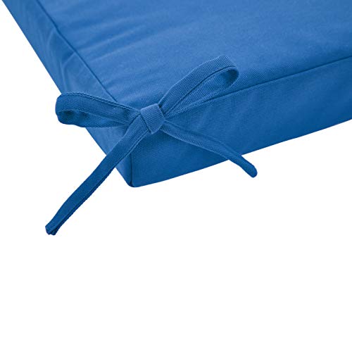 Amazon Basics Outdoor Patio Bench Cushion 45 x 18 x 2.5 Inches, Blue