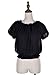 Anna-Kaci Womens Short Sleeve Ruffle Off Shoulder Smocked Waist Boho Blouse Tops