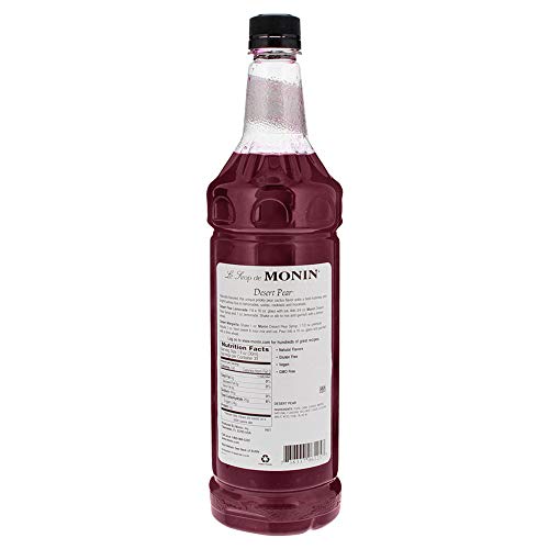 Monin Desert Pear Syrup, Bold Flavor of Prickly Pear Cactus, Natural