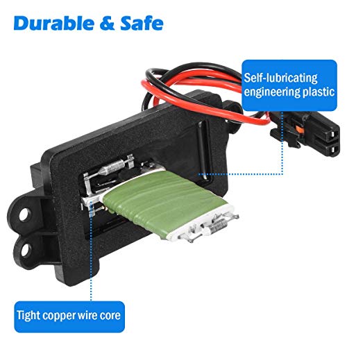 PartsSquare Manual A/C Blower Motor Resistor Compatible with Buick Rainier 2004-2007 Replacement for GMC Envoy,Chevy Trailblazer,Isuzu Ascender 02-09 Replacement for Olds Bravada 02-04 89019100