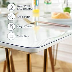 OstepDecor Upgraded Version 1.5mm Thick Clear Desk