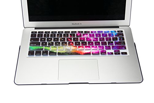 YMIX MacBook Keyboard Cover Dust-Proof Silicone Keyboard Protector for MacBook Pro 13" 15" 17" (with/without Retina Display,2015 or Older Version) iMac and Air 13" (Nebula)