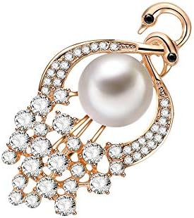 Hacoly Women's Brooch Boutonniere Elegant Crab Brooch Pins Buckle Scarves Shawl Clip Jewelry Accessories Decoration-3.1 * 4.6CM