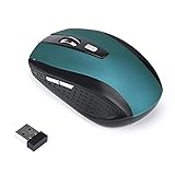 Perman 2000DPI 2.4GHz Wireless Optical Gaming Mouse Cordless Mice USB Receiver for PC Computer Laptop Desktop Pro Gamer Blue