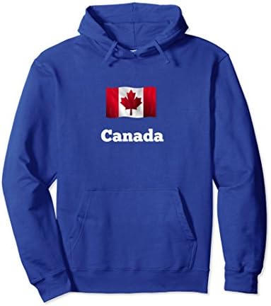 Unisex Canada flag - Hoodie Medium Royal Blue