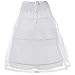 Edress Girls 3 Layers Wedding Flower Girl Petticoat Kids Underskirt Slip White,Large