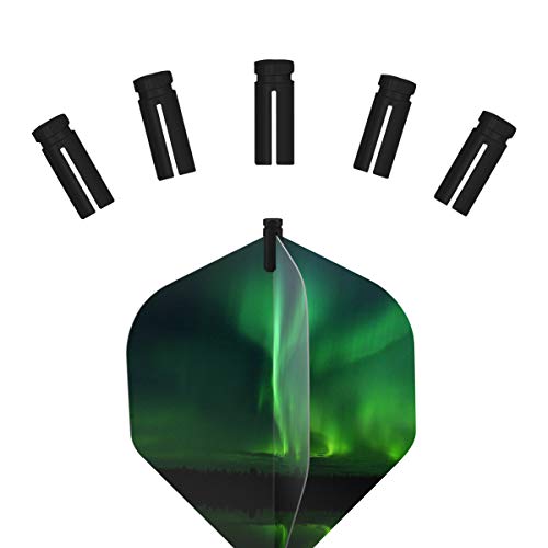 kwmobile 6X Dart Flight Protector - Set of 6 Metal Dart Flight Guard Protectors for Metal and Soft Tip Darts - Thumbnail 3