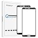 (2 Pack) Orzero Compatible for Huawei Honor 7X, Huawei Mate SE Tempered Glass Screen Protector (Full Coverage),9 Hardness HD Anti-Scratch Bubble-Free Anti-Fingerprint (Lifetime Replacement)
