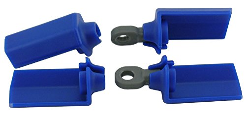 RPM Shock Shaft Guards for Most Associated 1/10 Scale Shocks, Blue