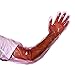 Lucky Farm Long Disposable Gloves 50pcs Shoulder Length Gloves Long Arm for Cleaning Pet Animal Examination Protection Glove