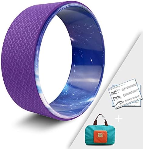 Yoga Wheel - Strongest Most Comfortable Yoga Prop Wheel for Yoga Poses, Perfect Roller for Stretching, Increasing Flexibility and Improving Backbends…