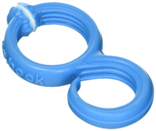 Fusionbrands GoHook All Purpose Household Hook, Portable Hook For Towels, Towel Holder, and Numerous Small Items in Kitchen, Bathrooms, Closets and on the go, S hook, Blue