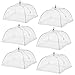 (6 Pack) Esfun Large Pop-Up Mesh Screen Food Cover Tent Umbrella, 17 inch, Reusable and Collapsible Outdoor Picnic Food Covers Mesh, Food Cover Net Keep Out Flies, Bugs, Mosquitoes primary