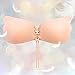 WEIJI Adhesive Bra, Invisible Strapless Push-up Bra With Drawstring for Women