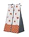 Bacati Playful Foxs 10 Piece Crib Set Including Bumper Pad, Orange/Grey
