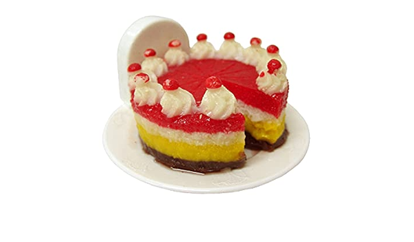IMAN NEVERA PLASTICO PLATO CON TARTA BIZCOCHO MERENGUE ...