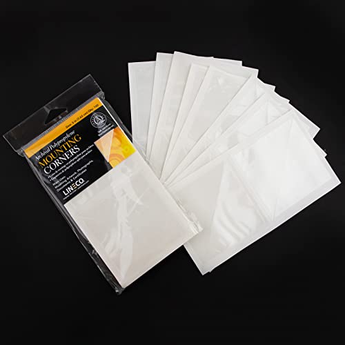 Lineco, Polypropylene Mounting/Framing Corners, Standard View, 3", 100