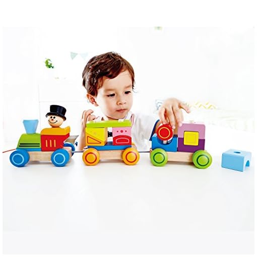 Hape - Happy Train Stacking Block Pull Along (Amazon Exclusive) - Image 5