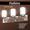 MD Group 23.5" 3-Light LED Vanity Fixture Brushed Nickel Wall Sconces