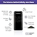 Infinity Jars, Ultraviolet Glass Jar 500 ML (17 fl oz) Pack 3 Smell Proof, Antistatic, Light Blocking Container for Herbs, Coffee, Tea & Spices Durable, Travel-Friendly Storage