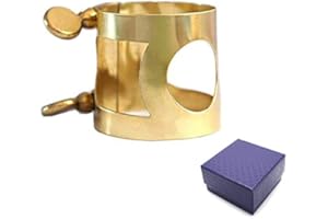 Jiayouy Alto Sax Mouthpiece Ligature Double Screws Ligature Brass