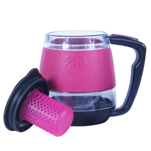 Tea Infuser  Desktop Mug  Pink