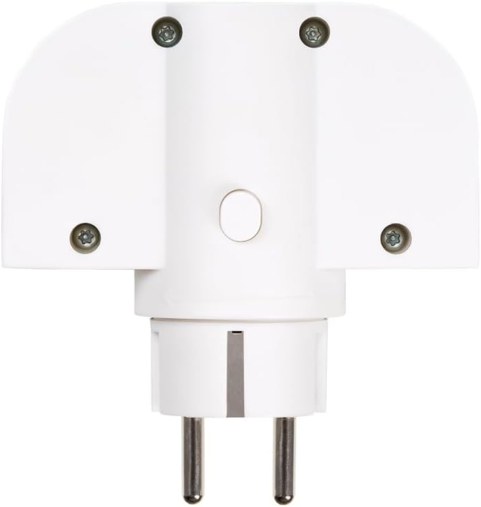 - Adattatore girevole Plug 1 presa 16A (250 V, 3680 W) + 2 porte USB A+C (30 W), rotazione di 180 gradi e ricarica rapida per cellulari e tablet, ideale per angoli o dietro i mobili, colore