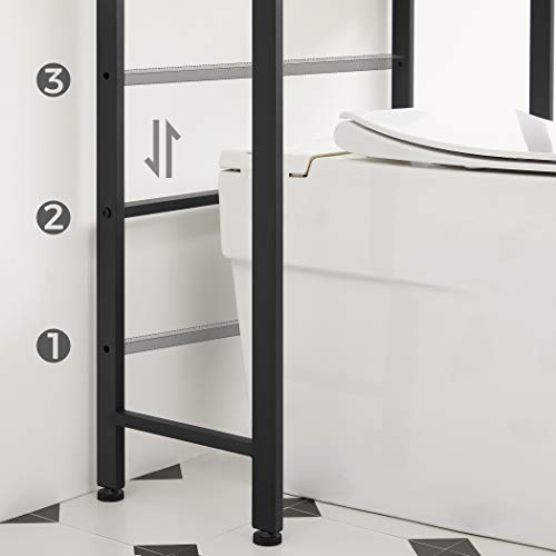 VASAGLE 3Tier OverTheToilet Rack, Tall Bathroom Storage Shelf, Space