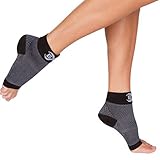 Plantar Fasciitis Socks (1 Pair Large, Black), FDA Registered Premium Ankle Support Foot Compression Sleeves