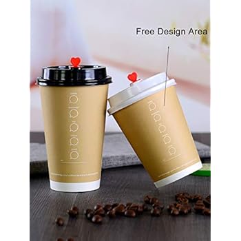 Amazon.com: Tazas de papel desechables personalizadas de ...