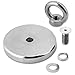 HHOOMY Magnets Fishing 1000LBS Pulling Force (453Kg) Powerful Round Neodymium Magnet, 4.72