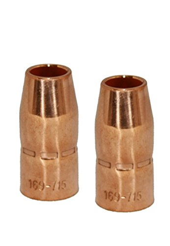 Trafimet MC0490 (169715) (770404) 2pcs/pk Gas Nozzle 1/2", Mig M10/15