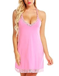 RSLOVE Lingerie For Women Lace Nightgown Chemise