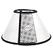 Xinlinke New Protective Collar Wound Healing Cone Protection Smart Collar Compatible with Cat Small Pet 5# Transparent White & Black