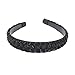 Merrylight Synthetic Hair Braided Plaited Hair Extensions Braid Hairband (Black-1)