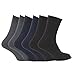 Mens extra warm thermal socks (Pack of 6) (US Size 6.5 - 11.5) (Dark Assorted)
