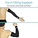 Vive Arm Compression Sleeve (Pair) - Men, Woman Full Elbow Support Wrap