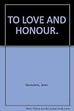 Front cover for the book To Love and Honour by Jean Saunders