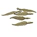 Youdiyla 90 PCS Mini Feather Charms Collection - Antique Silver Bronze Gold Small Bird Plume Plumage Metal Pendants for Dream Catcher Jewelry Making DIY Findings (HM48)