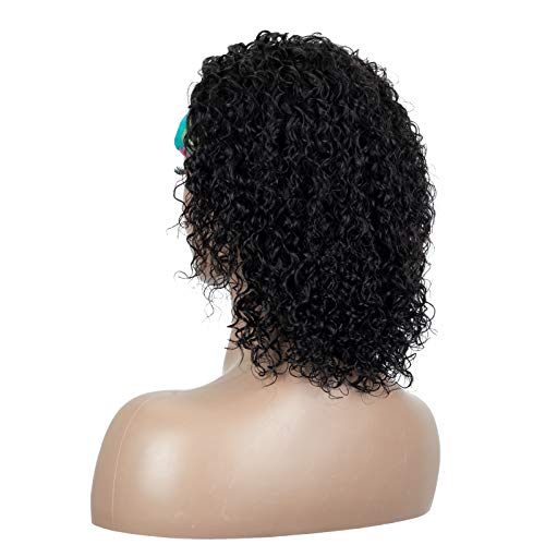 Laivay-Headband-Wigs-for-Women-Kinky-Curly-Human-Hair-Wigs-Natural-Black-Color-180-Density-14-Inch-120g