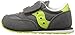 Saucony Jazz Hook & Loop Sneaker (Toddler/Little Kid), Grey/Citron, 9.5 M US Toddler