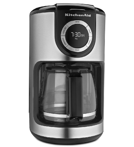 KitchenAid KCM1202OB 12-Cup Glass Carafe Coffee Maker - Onyx Black